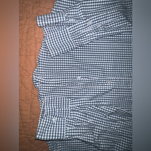 JCrew Checkered Casual Button Down - Blue & White - Picture 3 of 4